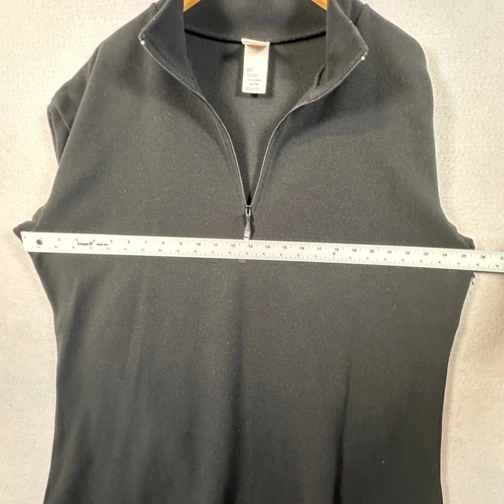 The North Face Mens XL Black Fleece Quarter Zip Pullover Mock Neck